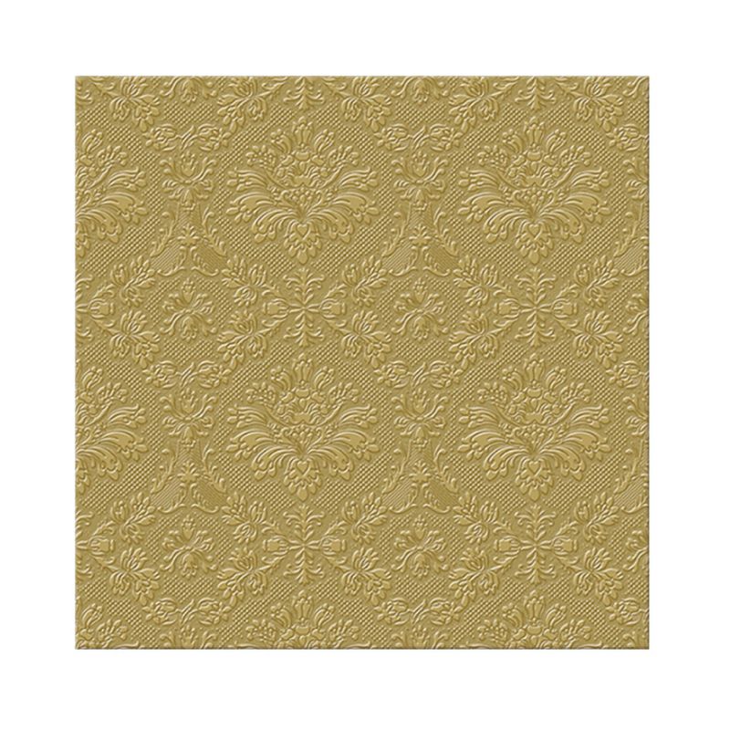 PAW Paper Napkins in inspiration classic gold design shown against a white background.