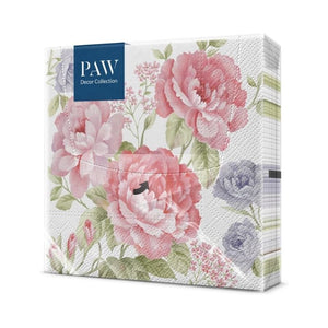 PAW Julietta Paper Napkins shown in retail packaging shown against a white background.
