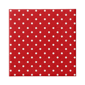 PAW Red Dots Paper Napkins shown against a white background.