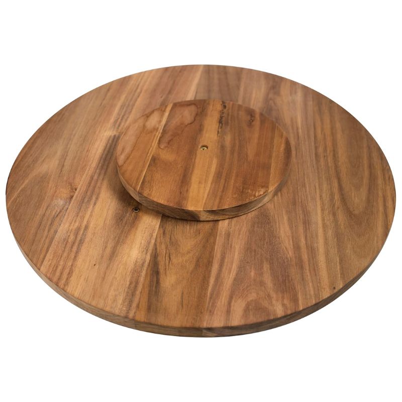 Back view of Peer Sorensen Lazy Susan showing rotating base