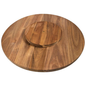 Back view of Peer Sorensen Lazy Susan showing rotating base