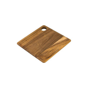 Small Peer Sorensen Long Grain Cutting Board with Hanging Hole – square acacia board