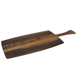Peer Sorensen Paddle Serving Board - large sized long acacia wood serving board with handle and rounded edges.