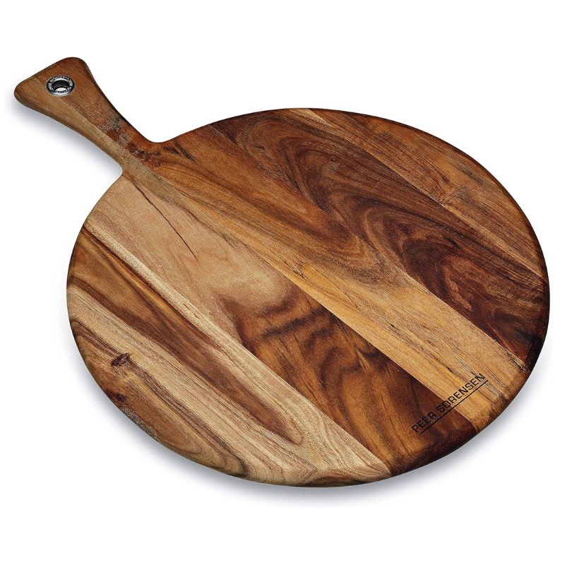 Peer Sorensen Round Paddle Serving Board with handle, made from acacia wood - large size