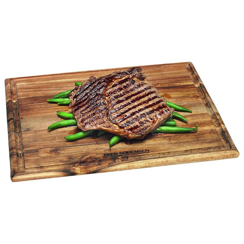 Peer Sorensen Steak Serving Board with groove for cutting and serving meats.