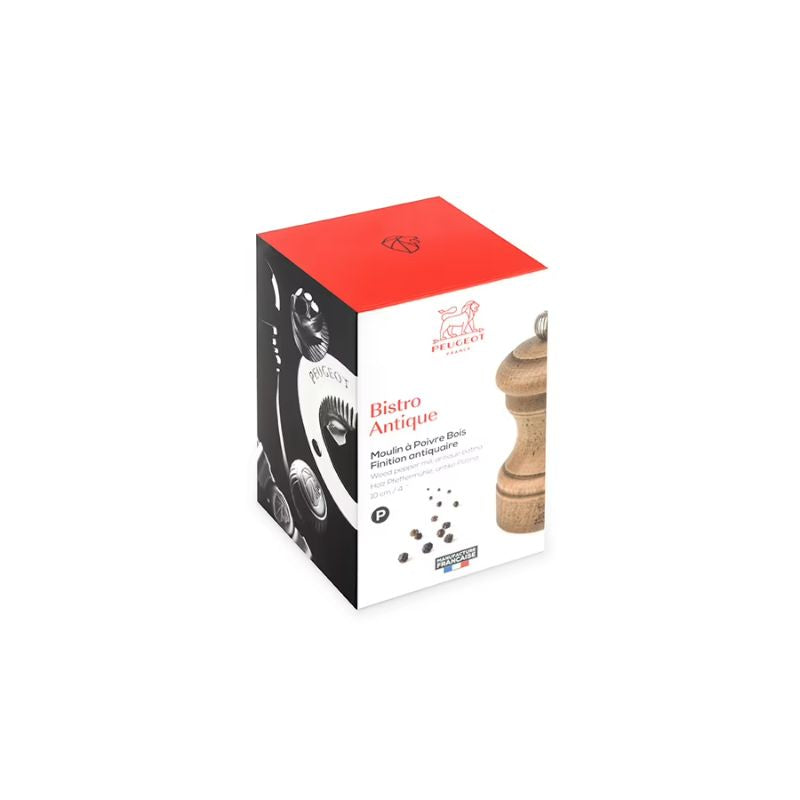 Retail package of Peugeot Bistro Pepper Grinder - Antique | NZ