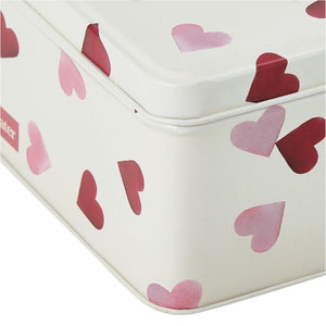 Close up of Emma Bridgewater Pink Heart Deep Rectangular Tin | NZ