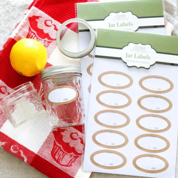 Preserving Jar Labels - Oval | Kiwi Family Kitchen NZ