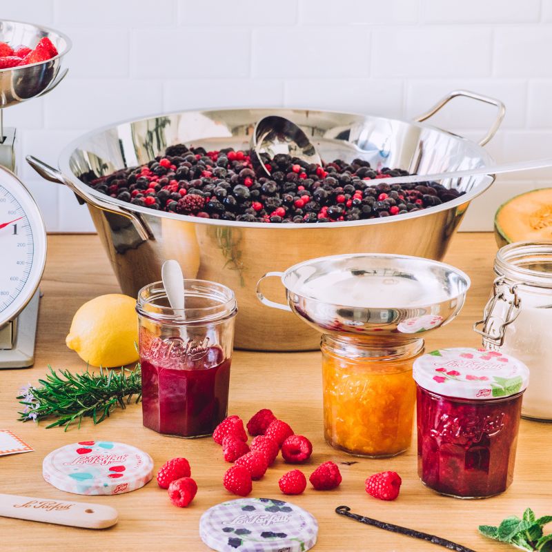 Glass preserving jars, food storage & traditional kitchen items