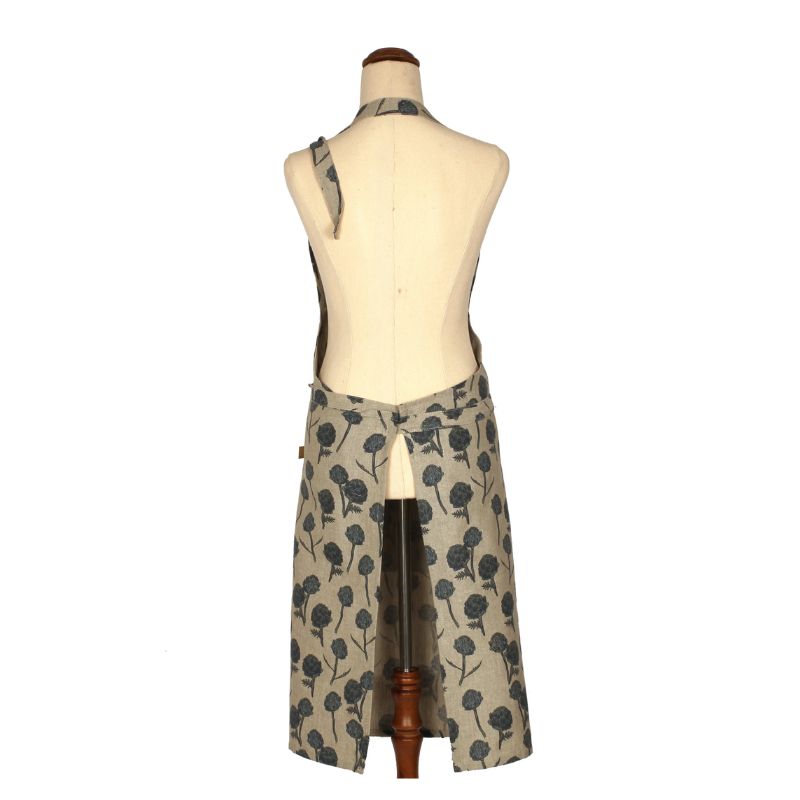 Raine & Humble Artichoke Apron - Dark Slate - back
