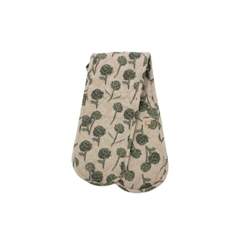 Raine & Humble Artichoke Double Oven Glove - Burnt Olive | NZ