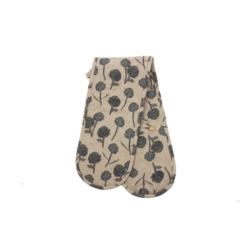 Raine & Humble Artichoke Double Oven Glove - Dark Slate