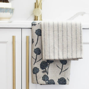 Raine & Humble Artichoke Tea Towels - Dark Slate