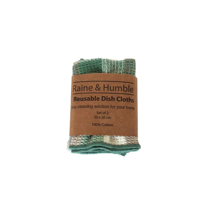 Raine & Humble Double Check Waffle Dish Cloths (Set of 3) - lifestyle