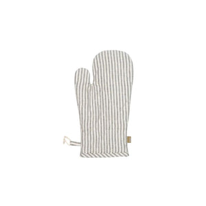 Raine & Humble Manor Stripe Oven Glove - Charcoal | NZ