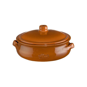 Regas Spanish Terracotta Round Casserole with Lid - 23 cm