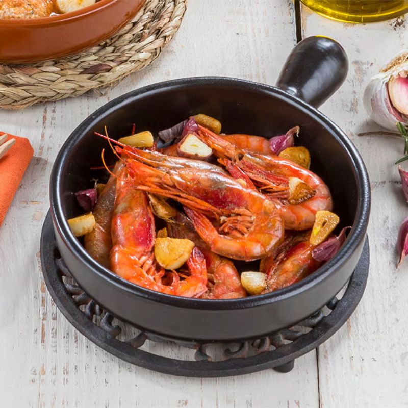 Regas Spanish Black Professional Terracotta Paella Frying Pan Dishes – 17cm