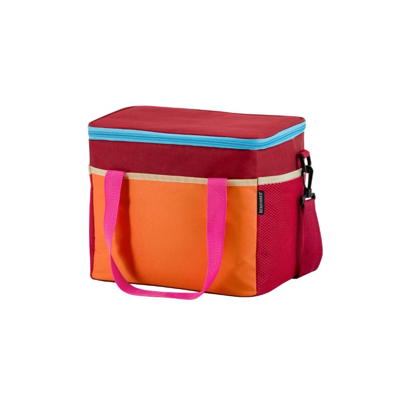 Remember Cooler Bag Telli - insulated cooler bag with bold colour block design and zip closure