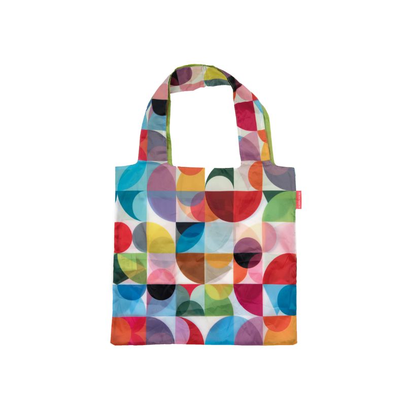 Remember Foldable Reusable Shopping Bag - Solena with a colourful organic design