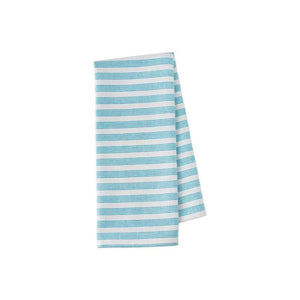 RSVP Dobby Tea Towel - Turquoise Stripe