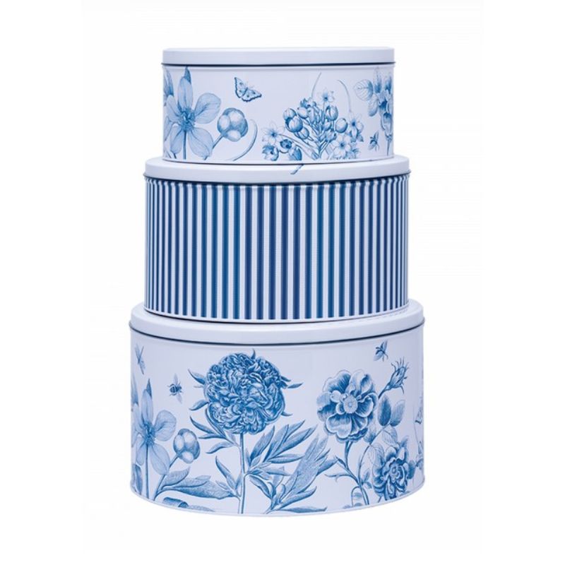 Sanderson Etchings & Roses Cake Tins (Set of 3) - NZ