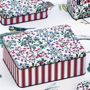 Close up view of the Sanderson Foraging Biscuit Tin | NZ