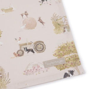 Label on the Sophie Allport Farm Friends Tea Towel.