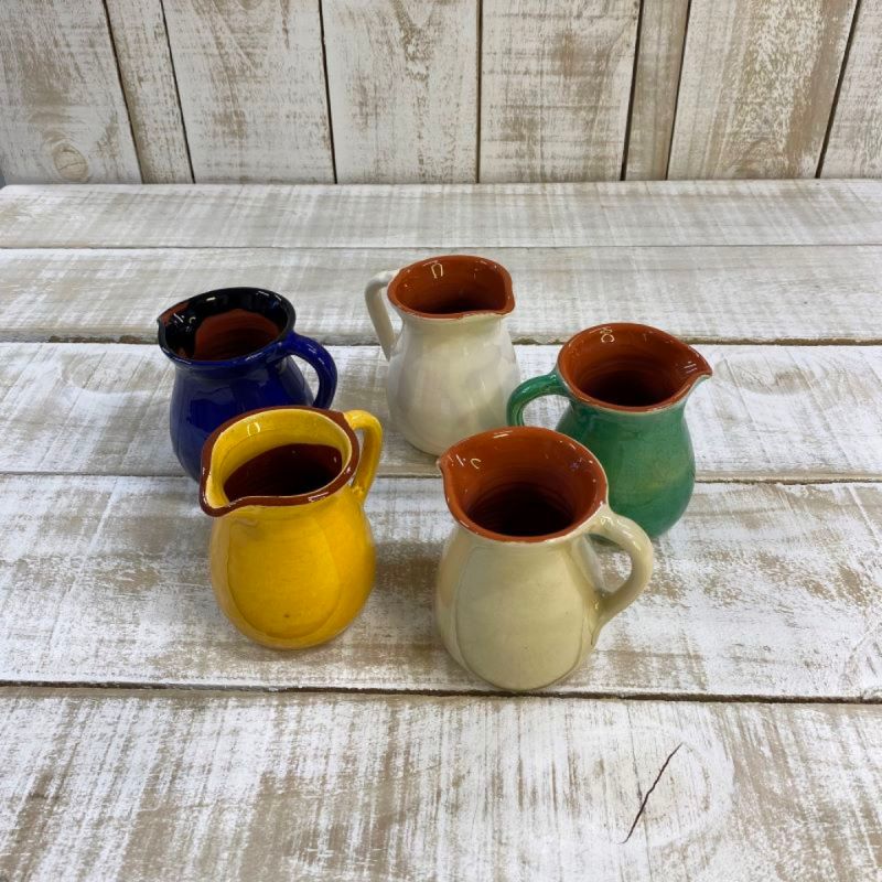 Spanish Terracotta Coloured Small Round Jugs NZ