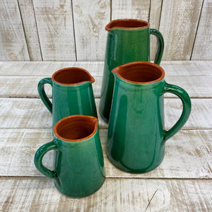 Spanish terracotta green jugs NZ