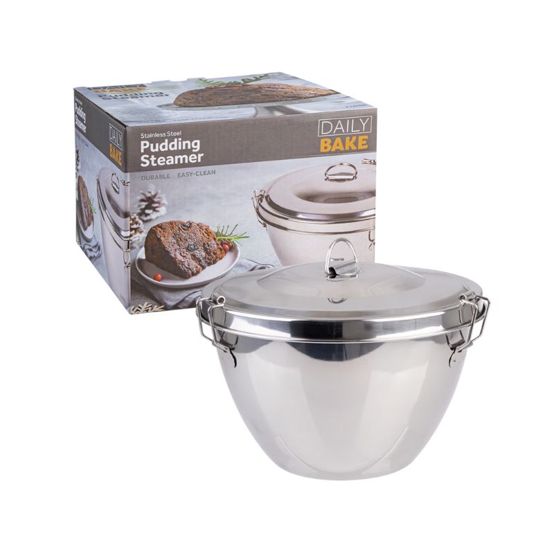 Daily Bake Stainless Steel Pudding Steamer – 2 L