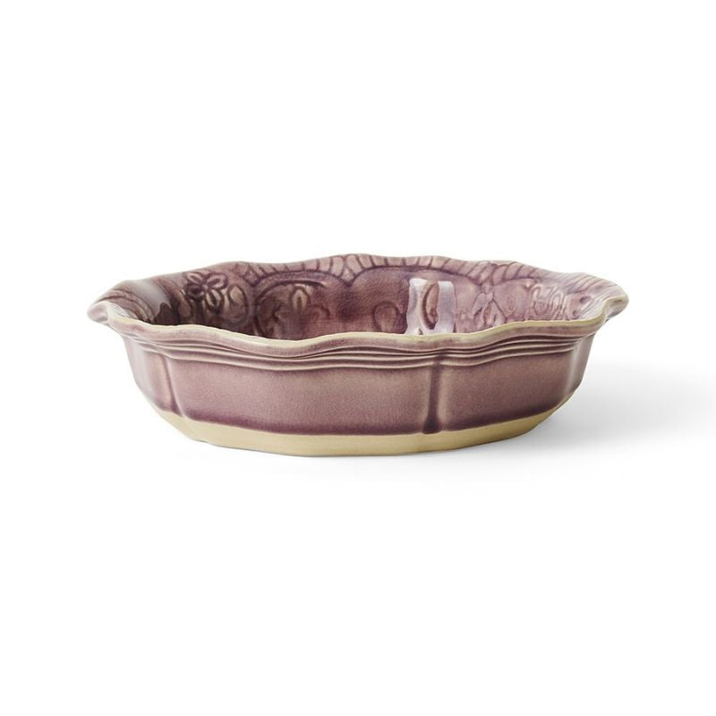 Sthal Arabesque 17 cm small bowl in Lavender with fluted edge and reactive glaze.