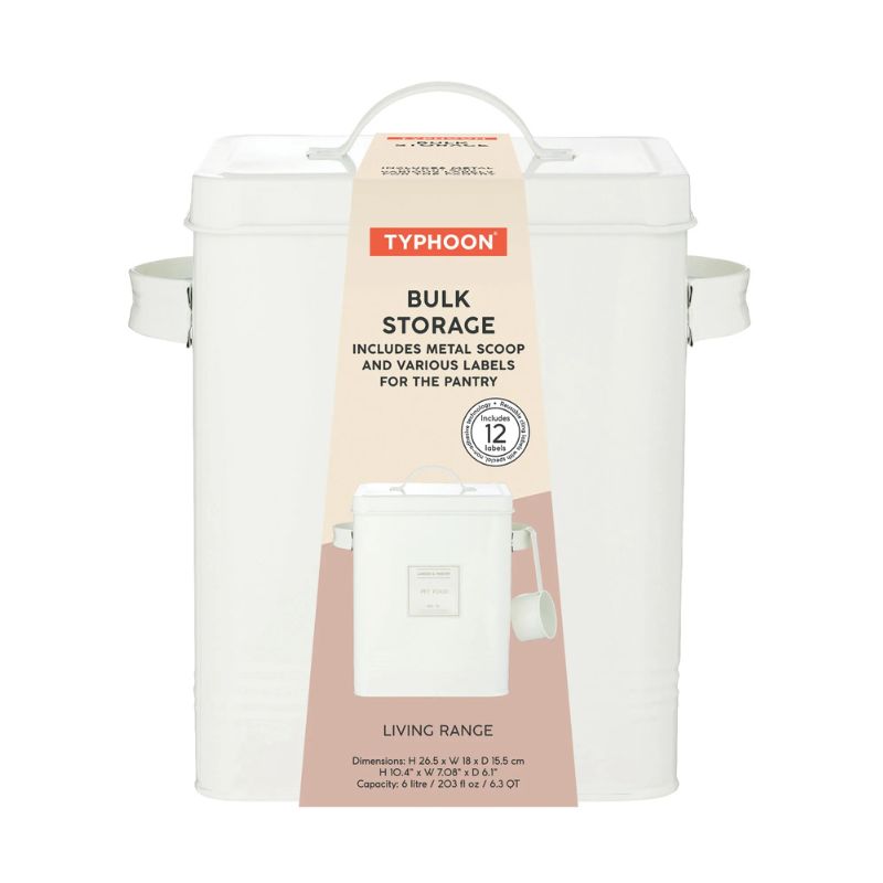 Retail packaging for Cream Typhoon Living Bulk Storage NZ