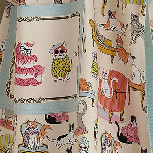 Ulster Weavers Cool Cats Cotton Apron close up.