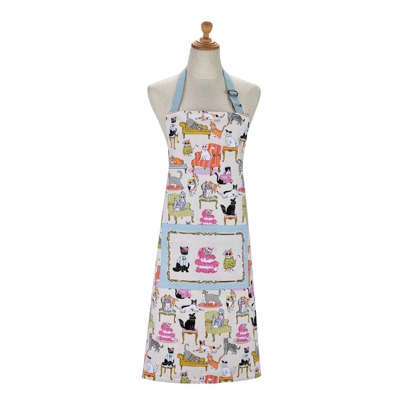 Ulster Weavers Cool Cats Cotton Apron on a white background.