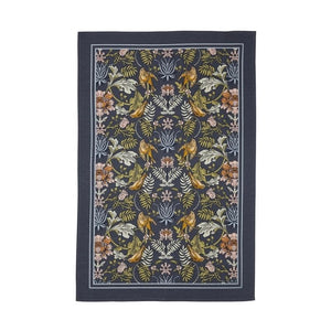 Ulster Weavers Finch & Flower Cotton Tea Towel on a white background.