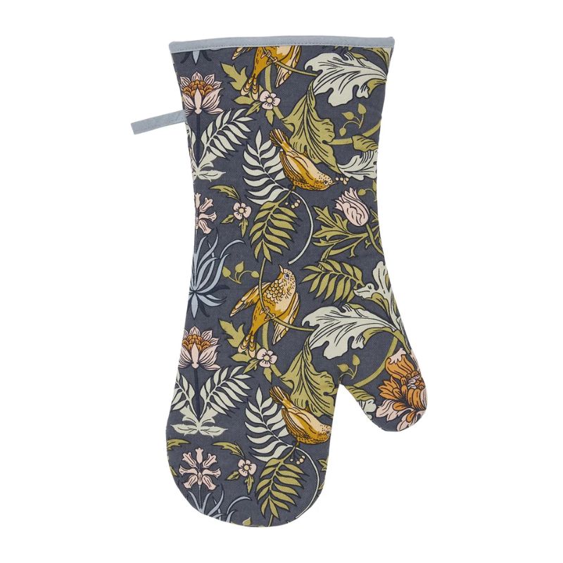 Ulster Weavers Finch & Flower Oven Mitt on a white background.