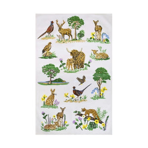 Ulster Weavers Thistlewood Cotton Tea Towel on a white background.