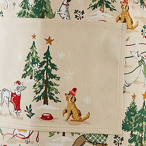 A close-up of the Ulster Weavers Winter Walkies Cotton Apron.