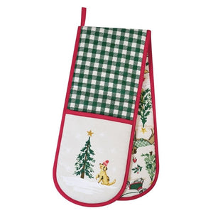 Ulster Weavers Winter Walkies Double Oven Glove on a white background.