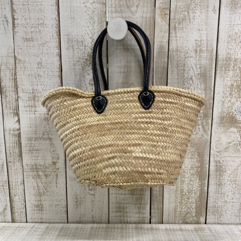 Venecian Market Basket with Charcoal Handles NZ