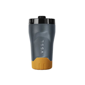 VSSL Rift Tumbler - Ash, with 'VSSL' branding on a white background