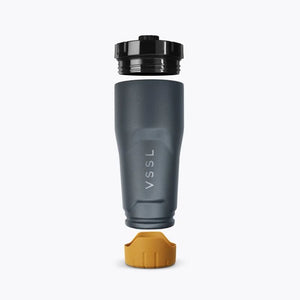VSSL Rift Tumbler in Ash 473 mL shown on a light gray background.