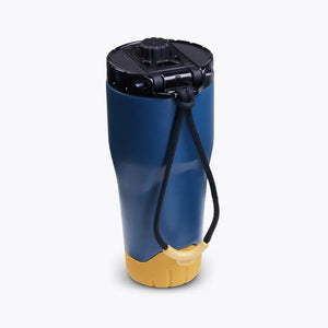 VSSL Rift Tumbler in Pacific Blue 473mL shown on a light gray background.