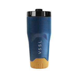 VSSL Rift Tumbler in Pacific Blue 473mL shown on a plain white background.