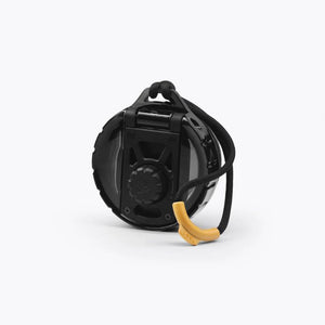 VSSL Rift Tumbler black plastic lid on a white background.