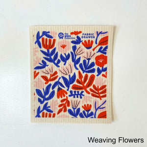 Weaving Flowers Spruce Cloth