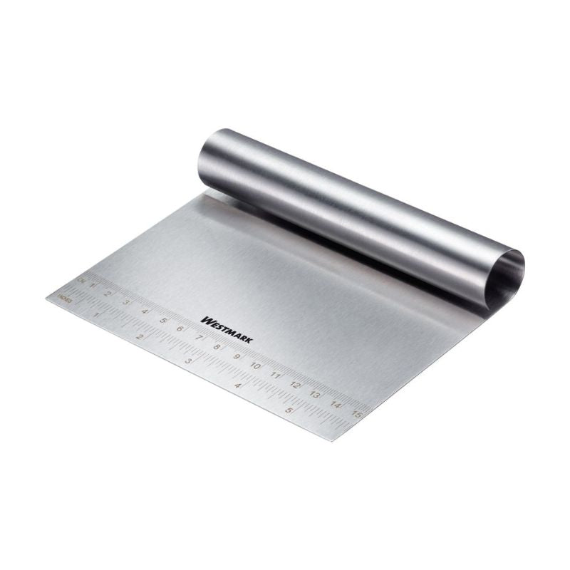 Westmark Dough Scraper with Scale - stainless steel blade with metric and imperial measurements