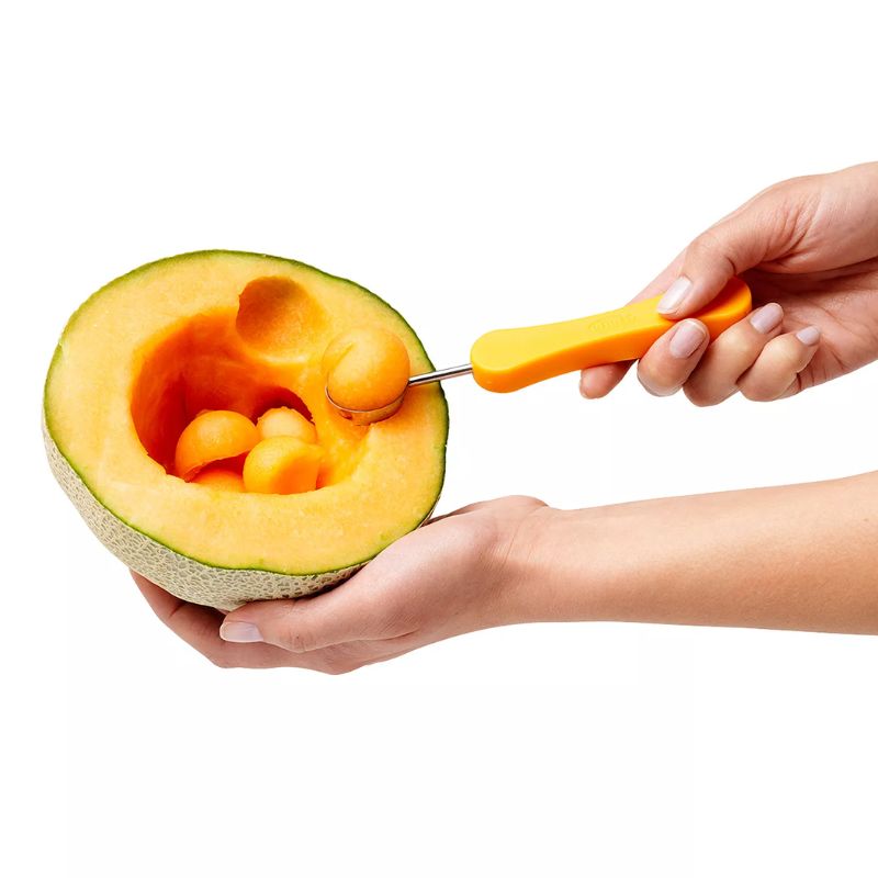 Westmark Fruit Cutter – 3 Piece Set stacked together for compact storage