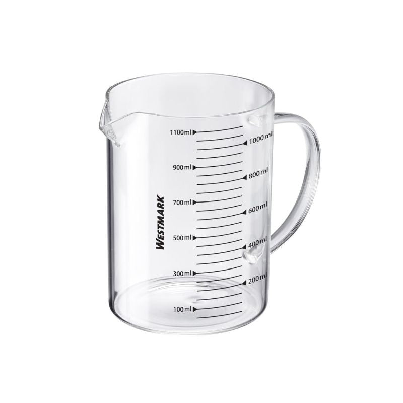 Westmark 1.1 L Glass Measuring Jug with metric scale and pouring spout