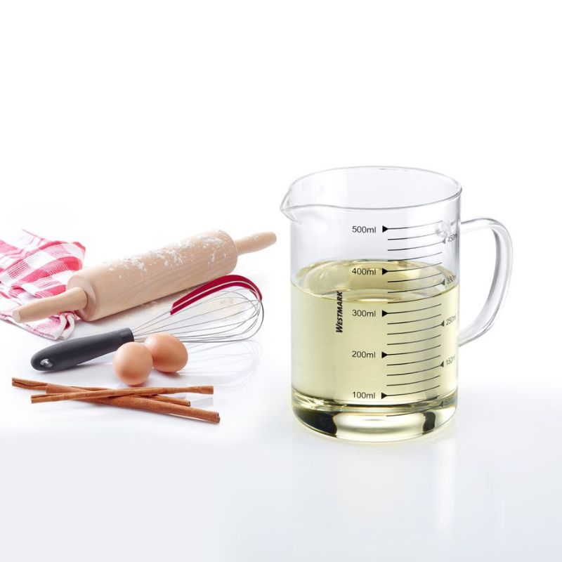 Westmark 500 mL Glass Measuring Jug with metric scale and pouring spout